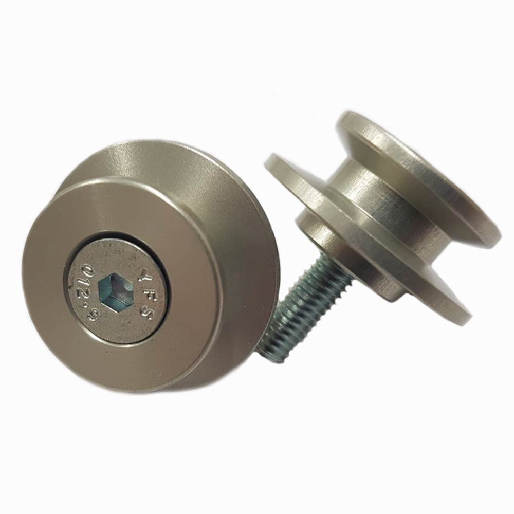 OGGY KNOBBS LOW PROFILE REAR PICK UP SPOOLS - M8 x 1.25 SILVER - LPSPU08SIL
