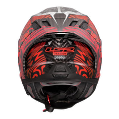 LS2 FF807 Dragon Carbon Enthum Helmet - Black / Red 06