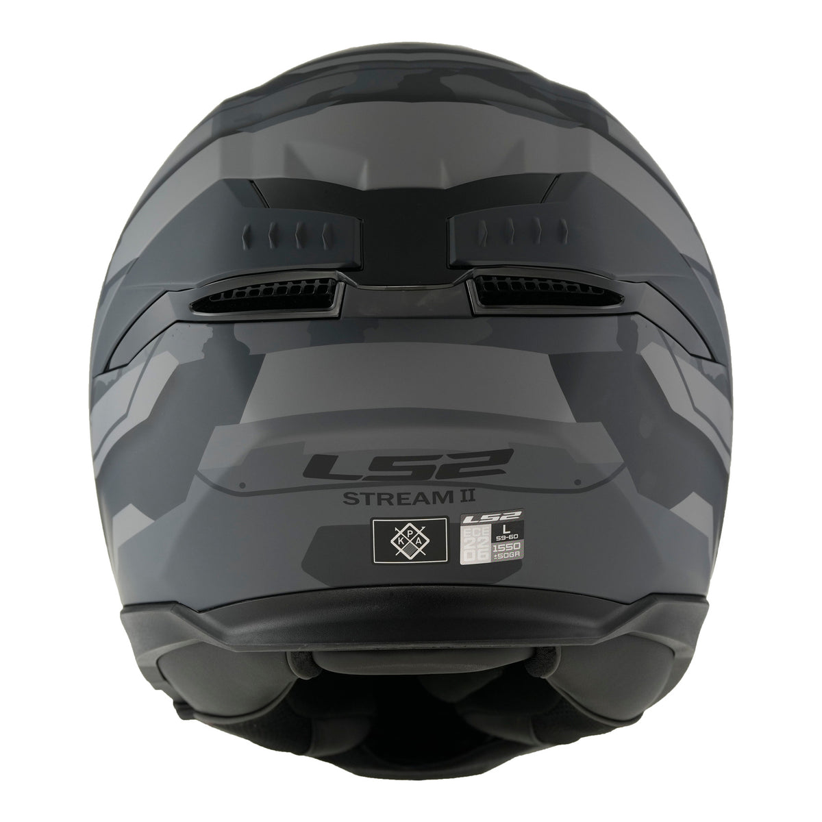 LS2 FF808 Stream II Shadow Helmet - Matte Titanium / Grey 06