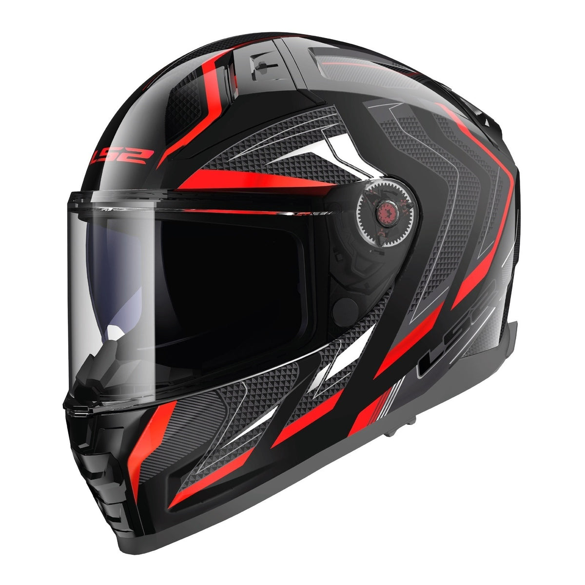LS2 FF811 Vector II Alizer - Black / Metal Red 06