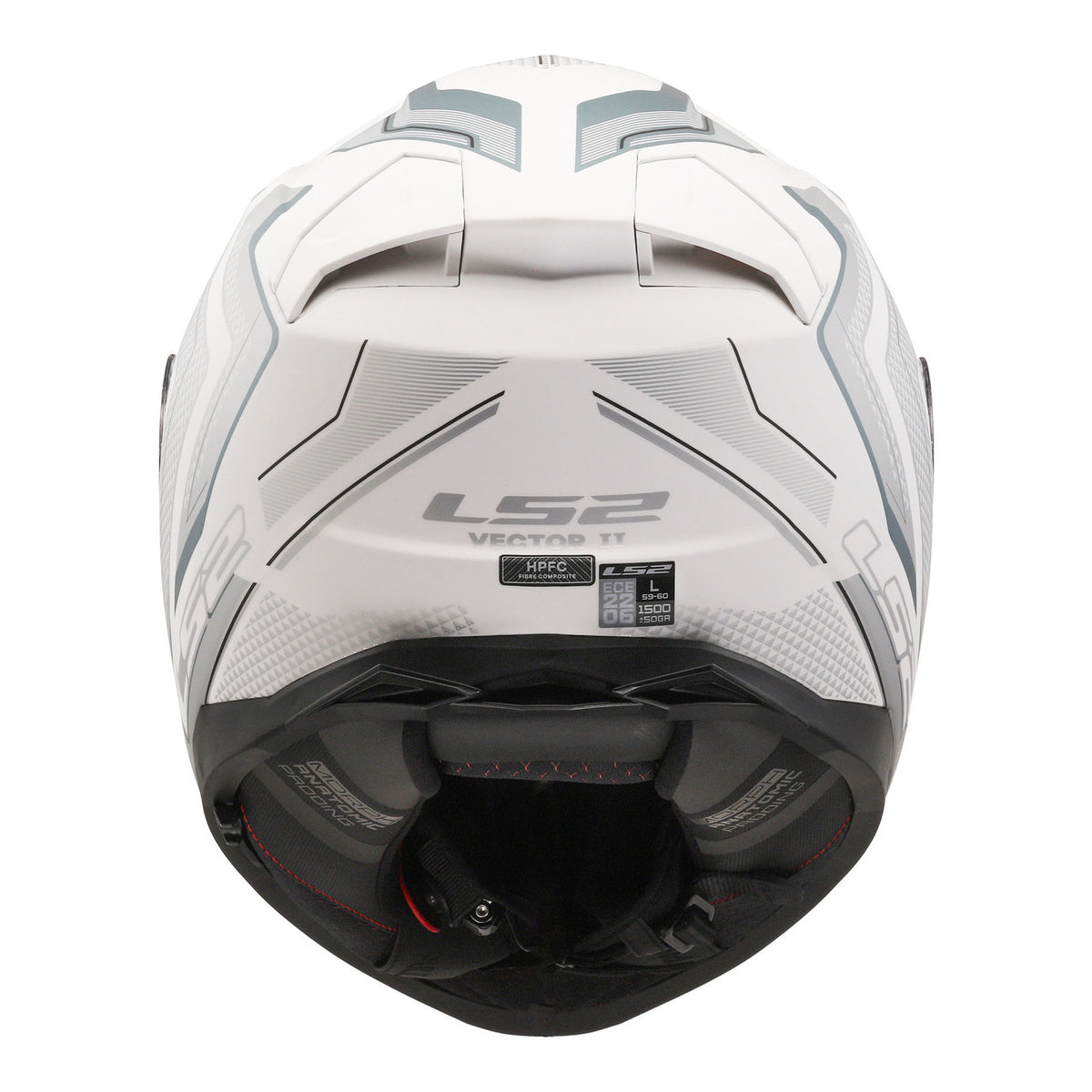 LS2 FF811 Vector II Alizer - Matte White / Silver 06