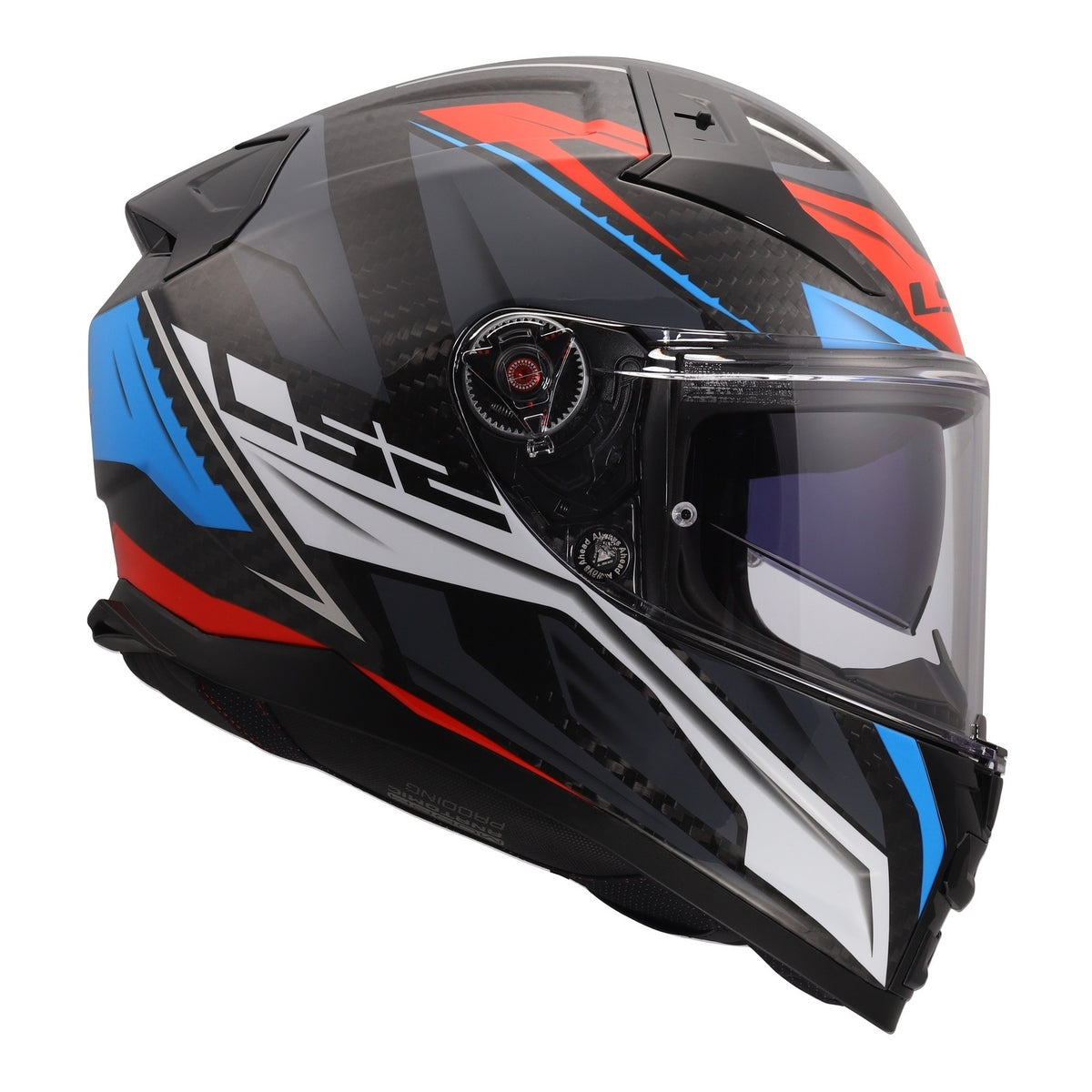 LS2 FF811 Vector II Carbon Savage Helmet - Blue / Red