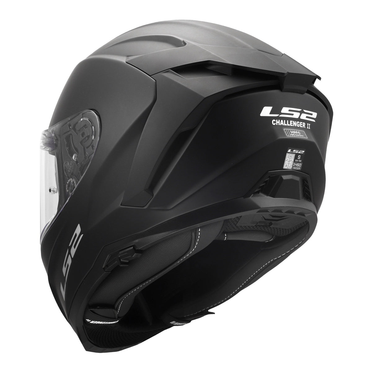 LS2 FF817 Challenger II Solid Helmet - Matte Black