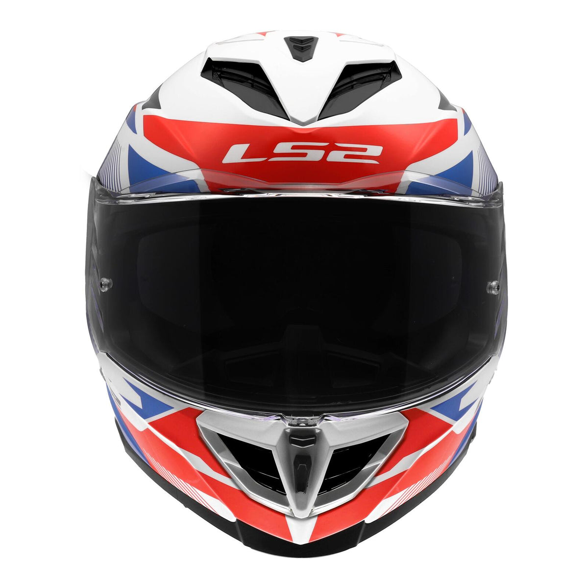 LS2 FF818 Storm III Komai Helmet - Whites / Blue / Red
