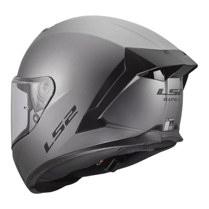 LS2 FF820 Rapid III Solid Helmet - Matte Titanium