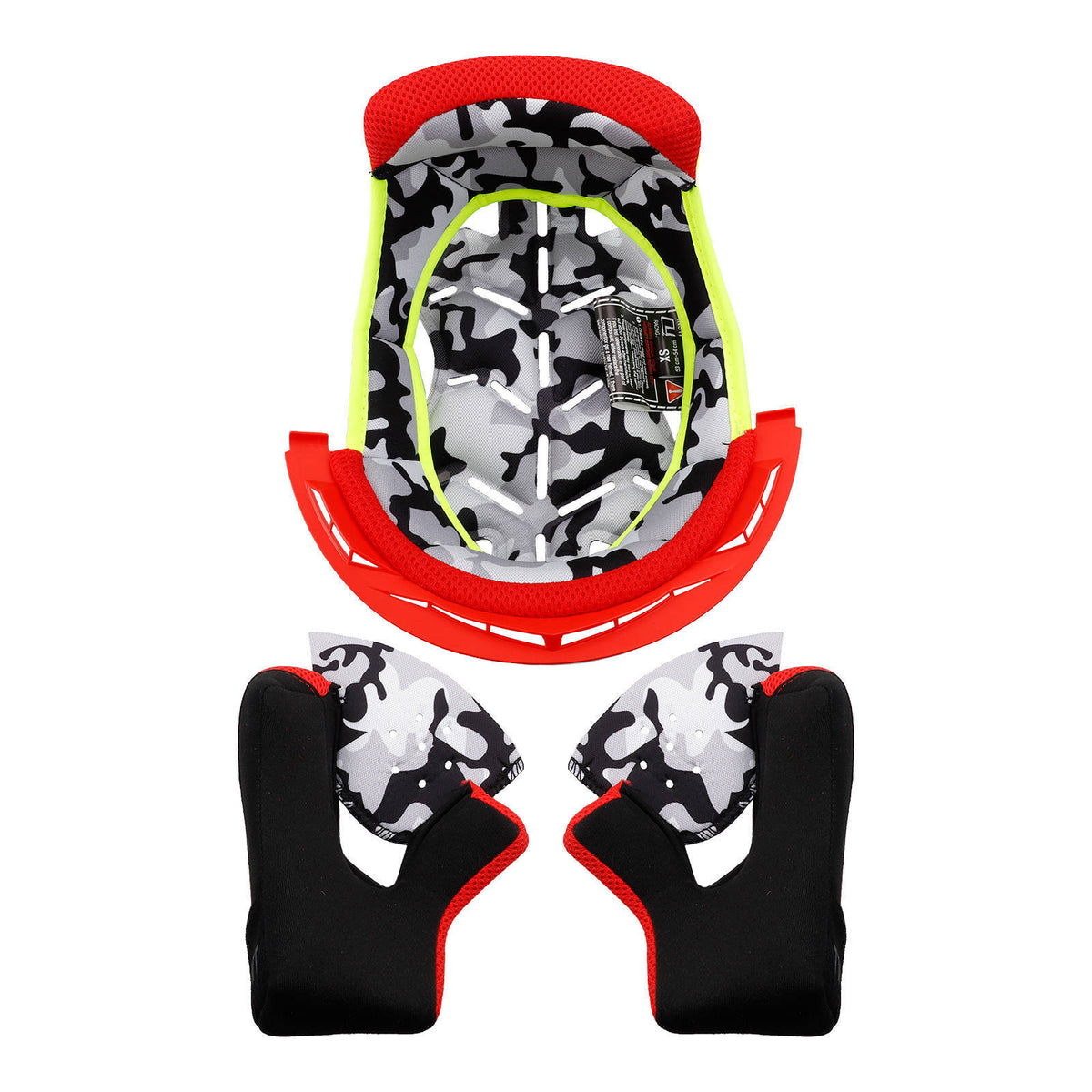 LS2 MX437 Fast Evo Liner - Red