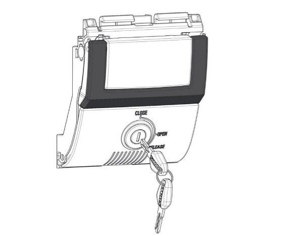 Replacement Lock System for SH48 Top Caser Dark Grey Premium