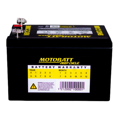 MB12120NB Motobatt Deep Cycle AGM 12ah/C10