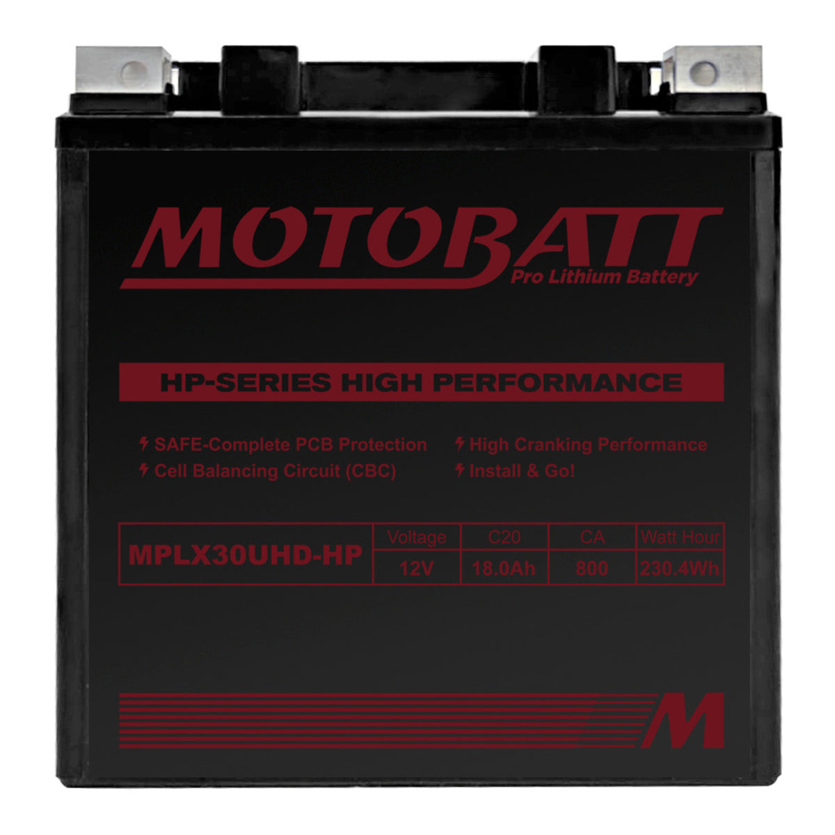 Motobatt Pro Lithium Battery MLX30UHD-HP *4