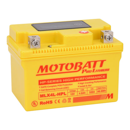 MOTOBATT PRO LITHIUM BATTERY MLX4L-HPL *10 KTM