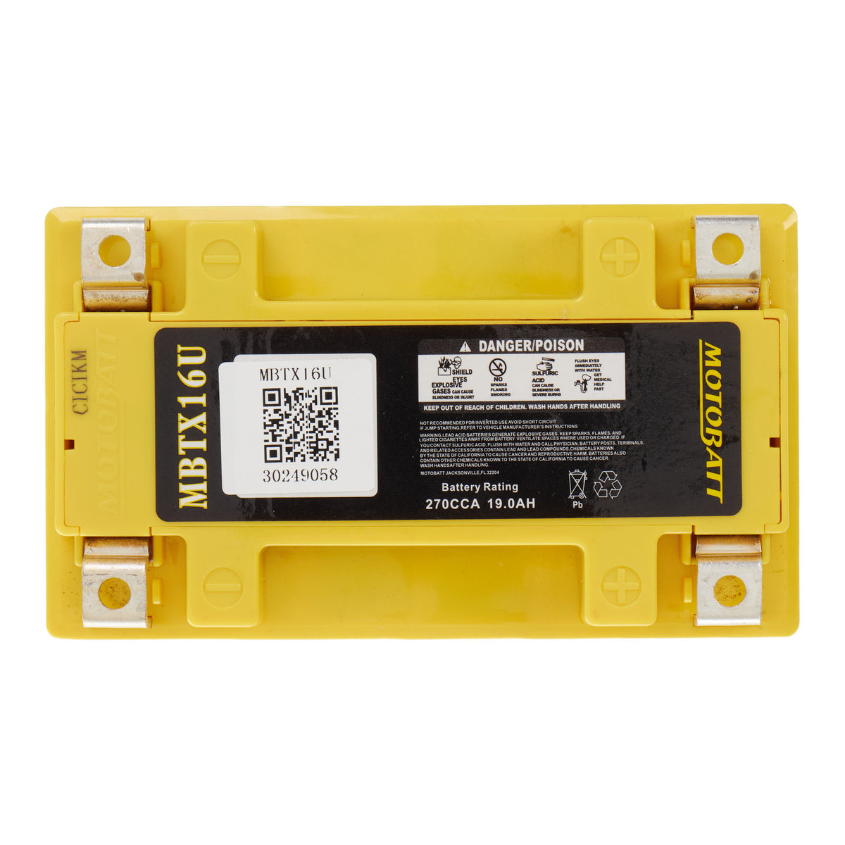 Motobatt Battery Quadflex AGM - MBTX16U