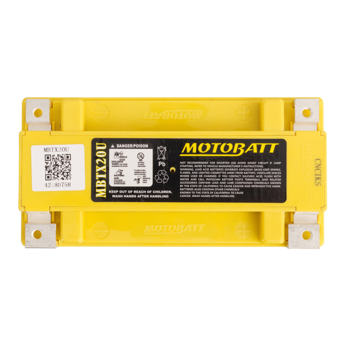 Motobatt Battery Quadflex AGM - MBTX20U
