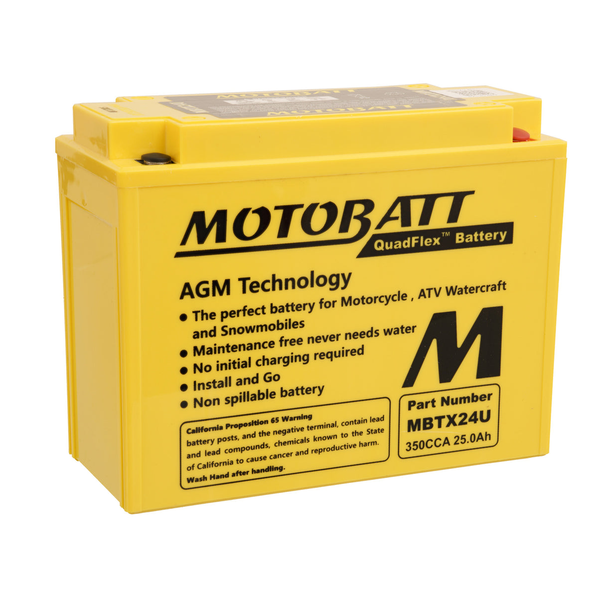 Motobatt Battery Quadflex AGM - MBTX24U