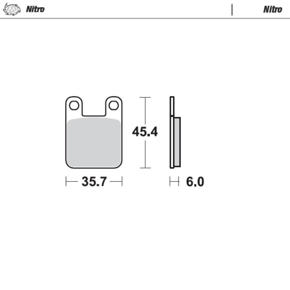 Newfren Brake Pads - Scooter Elite Organic (1-FD0535-BE)