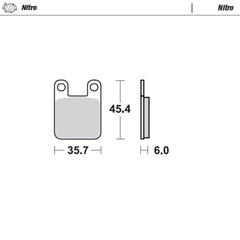 Newfren Brake Pads - Scooter Elite Organic (1-FD0535-BE)