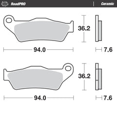 Moto-Master SinterPRO Racing GP Brake Pad (FD0593)
