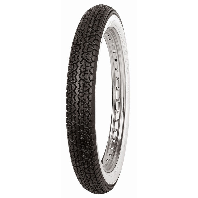 B7 2.75-17 47J TL/TT Moped WW | DOT Classic Moped White Wall Postie Tyre
