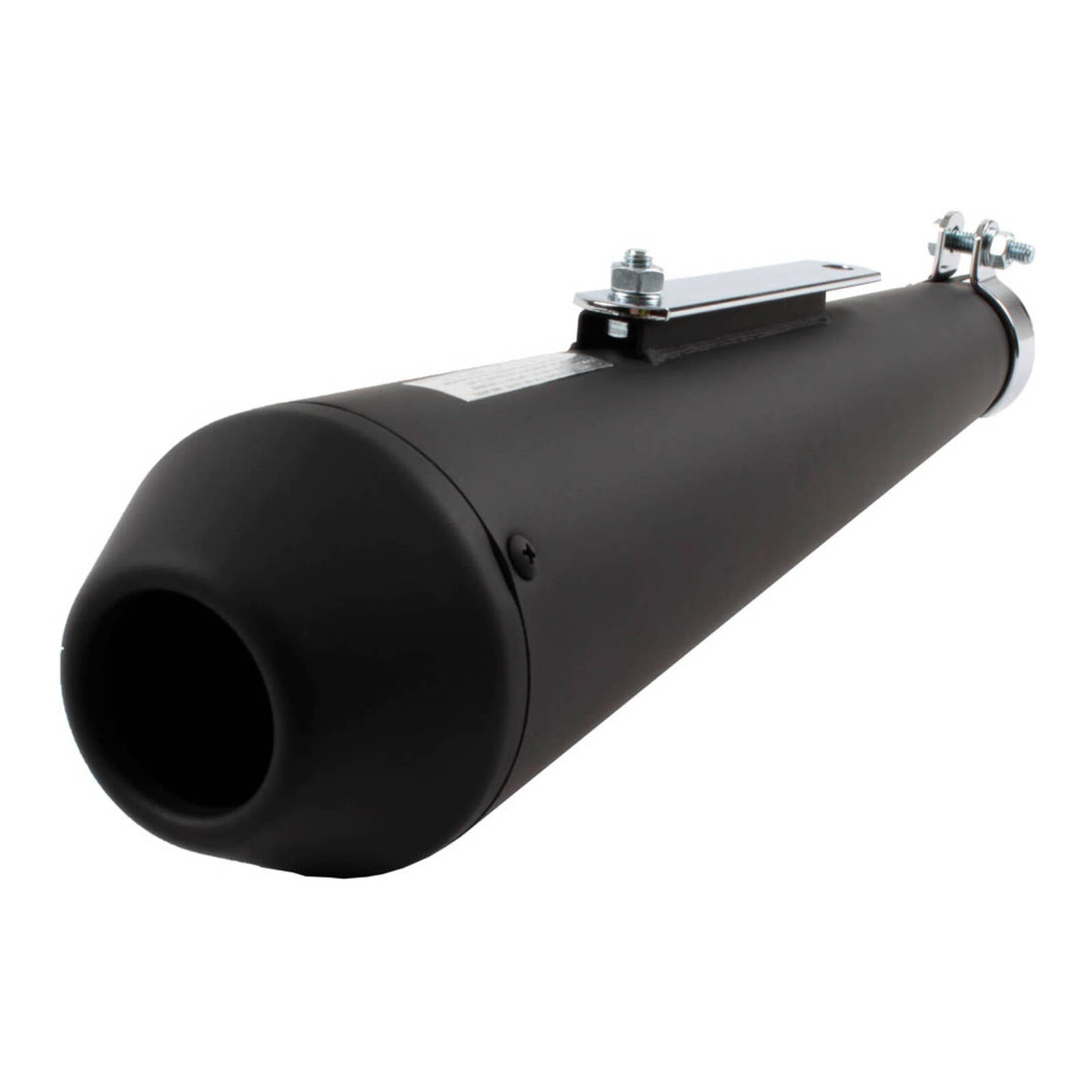 Whites Muffler Shorty Megaphone Reverse Cone - Black
