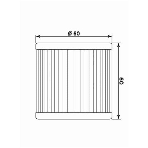 MIW Oil Filter HY19001 (HF681) Hyosung