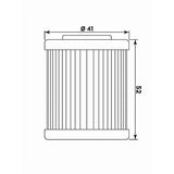 MIW OIL FILTER KT8002 (HF157) BETA/KTM/POLARIS