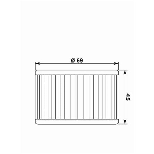 MIW Oil Filter KY7004 (HF561) Kymco