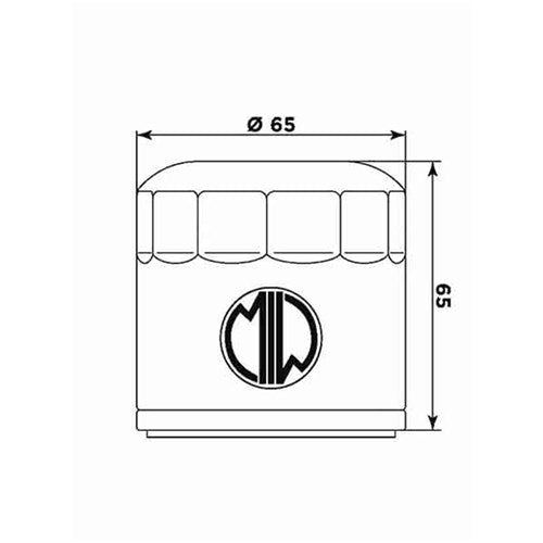 MIW Oil Filter MV21001 (HF554) MV Agusta