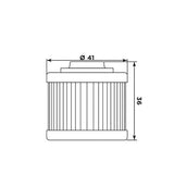 MIW OIL FILTER P5011 (HF186) APRILIA