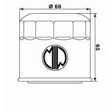 MIW OIL FILTER S3011 (HF138) APRILIA/SUZUKI