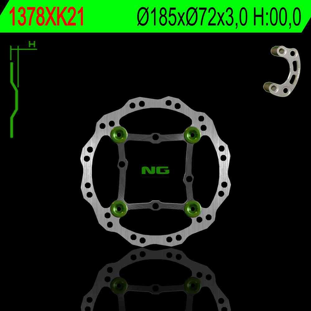 NG Oversize Rotor Kit Includes Bracket - NG1378XK22