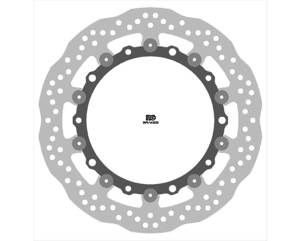 NG Brakes Premium Alloy Center Rotor Wave Type - NG2091XG
