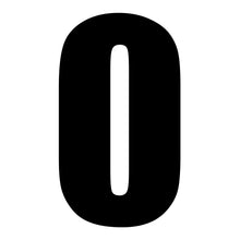 Whites Race Number - Black #0 (10 Pack)