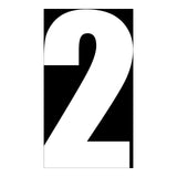 Whites Race Number - White #2 (10 Pack)