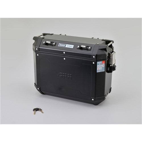 GIVI Trekker Outback 37L Pannier Alloy Black Left (Single) Cam