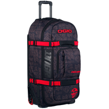 OGIO GEAR BAG - RIG 9800 (WHEELED) DNGR FLAT BLK/RED (2)