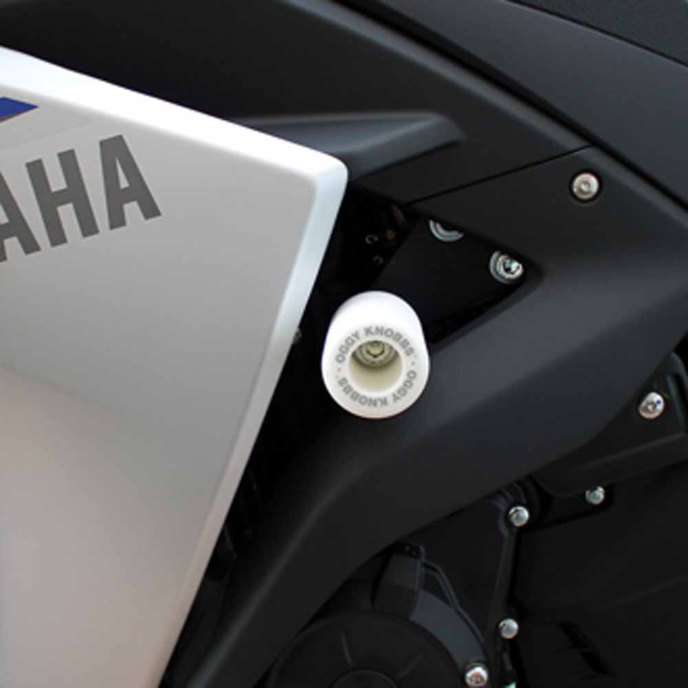 OGGY KNOBBS YZF-R3 15-18 (White Knobbs) - OK804