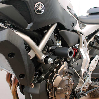 OGGY KNOBBS MT-07, TRACER 7 & 700, XSR 700 14-25 (Black Knobbs; Steel Brackets) - OK834ST