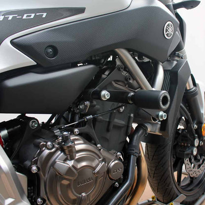OGGY KNOBBS MT-07, TRACER 7 & 700, XSR 700 14-25 (Black Knobbs; Steel Brackets) - OK834ST