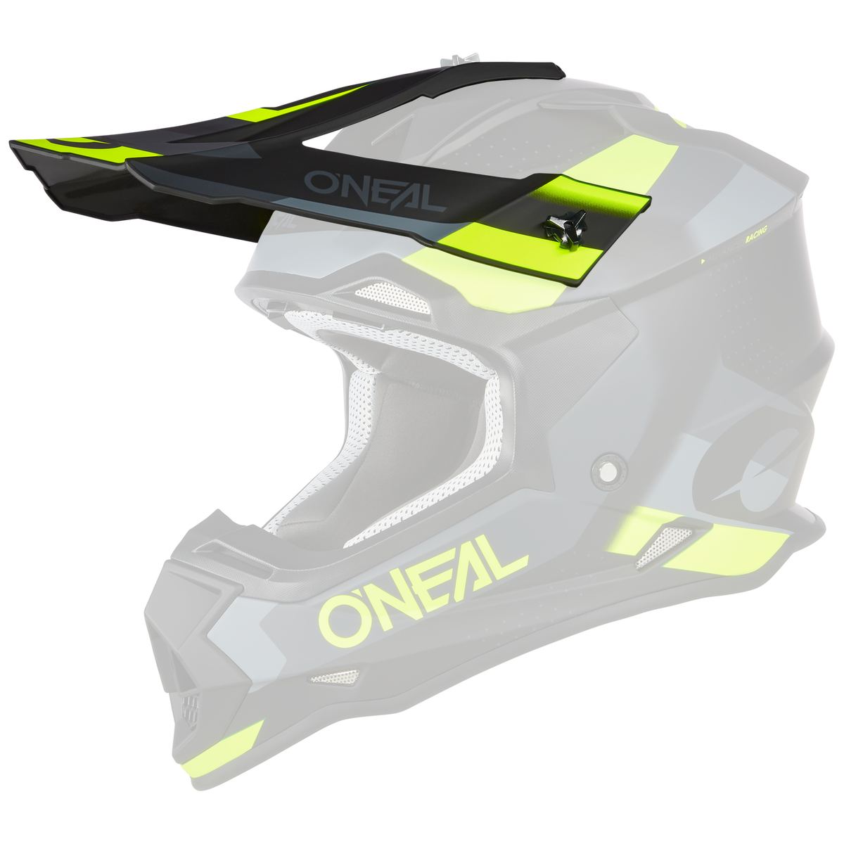 Oneal 24 2SRS S/P-Helm Peak Spyde V.23 BLK/GRY/N-YEL