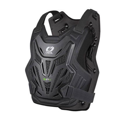 ONEAL SPLIT CHEST PROTECTOR LITE BLK ADULT (LG/XL)