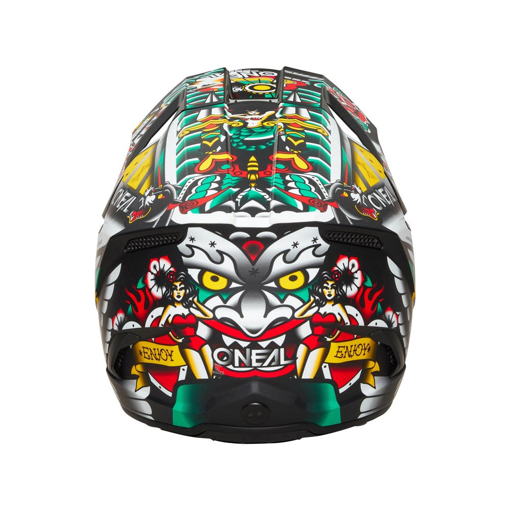 Oneal 27 3SRS Helm Inked - Matte Multi