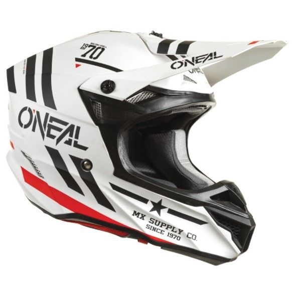 Oneal 5SRS Helm Squadron - Wht/blk