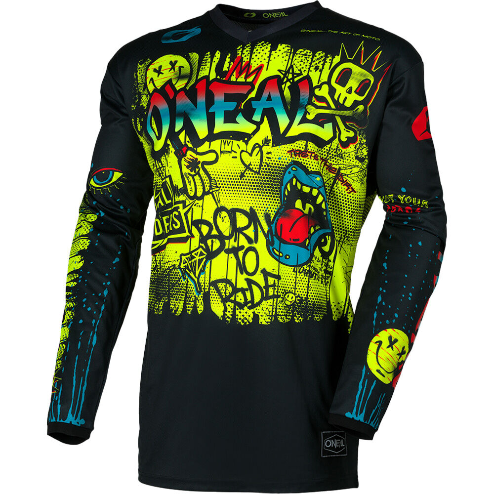 Oneal 27 Element Youth Jsy Rancid - Blk/n-Yel