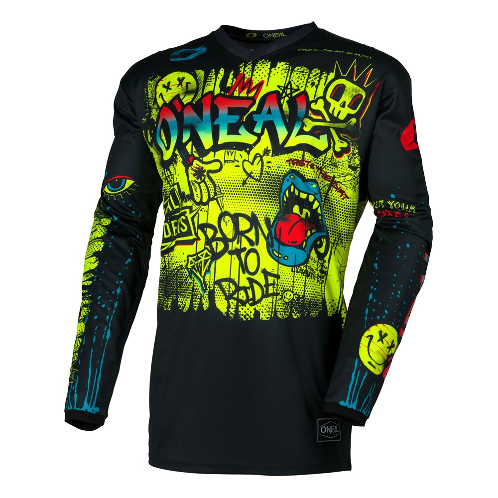 Oneal 27 Element Youth Jsy Rancid - Blk/n-Yel