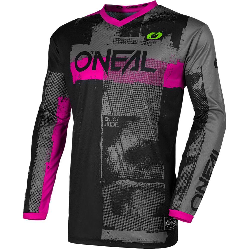 ONEAL ELEMENT GIRLS JSY ROLLER V.26 - BLACK/PINK (XL)