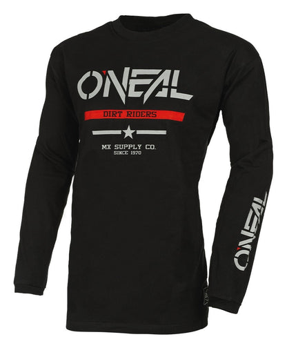 Oneal Element Cotton Youth Jsy Squadron - Blk/gry