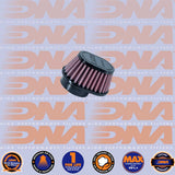 DNA FILTERS RUBBER TOP OVAL CLAMP ON 54mm INLET 50mm LENGTH AIR FILTER - OV-5400-SHORT