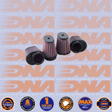 DNA FILTERS RUBBER TOP OVAL 54mm INLET 103mm LENGTH x 2 HOLES x 2 WITH HOLES - OV-5404-12