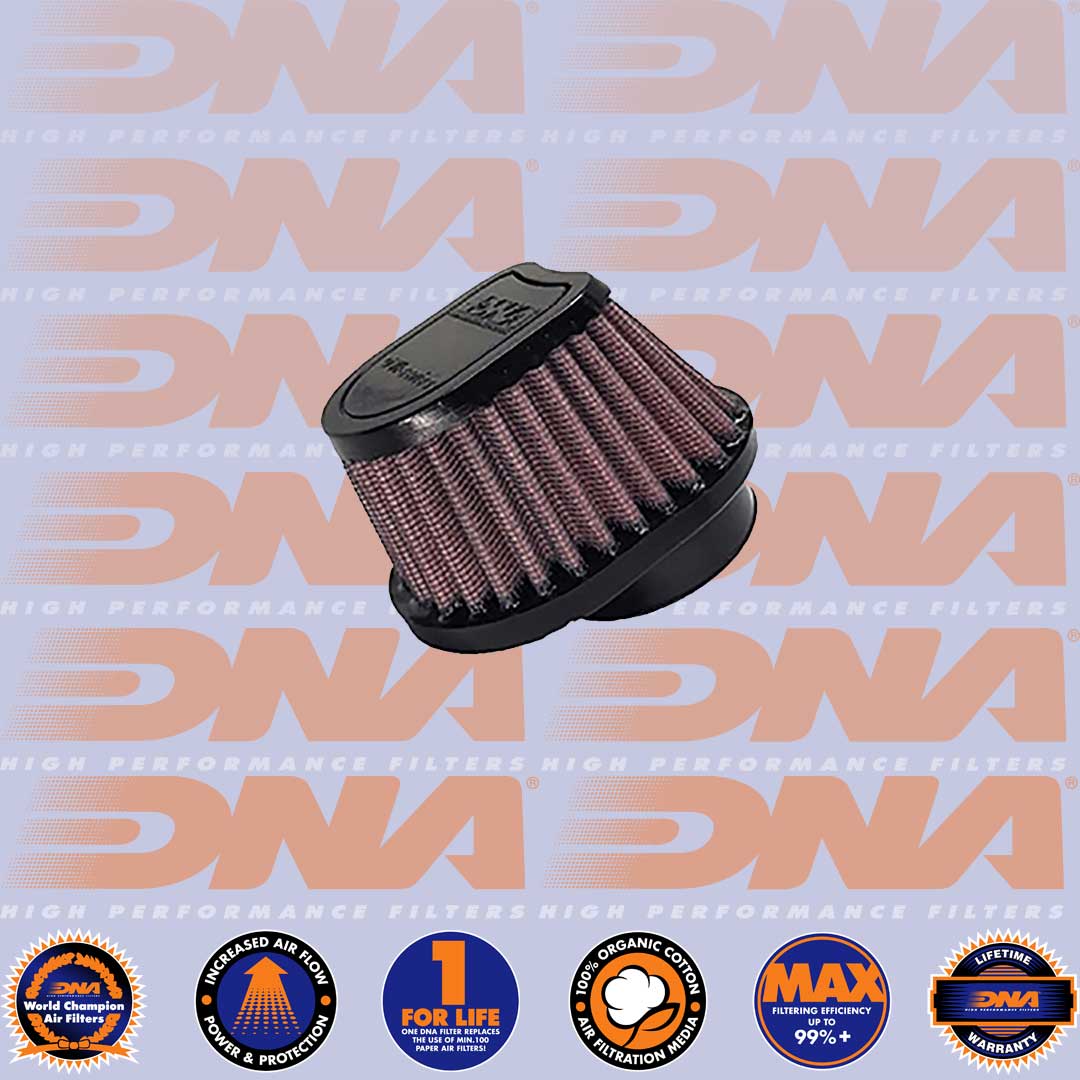 DNA FILTERS RUBBER TOP SPECIAL OVAL CLAMP 54mm INLET 63mm LENGTH AIR FILTER x 4 - OVI-5404