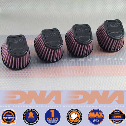 DNA FILTERS RUBBER TOP SPECIAL OVAL CLAMP 54mm INLET 63mm LENGTH AIR FILTER x 4 - OVI-5404
