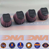 DNA FILTERS RUBBER TOP SPECIAL OVAL CLAMP 54mm INLET 63mm LENGTH AIR FILTER x 4 - OVI-5404